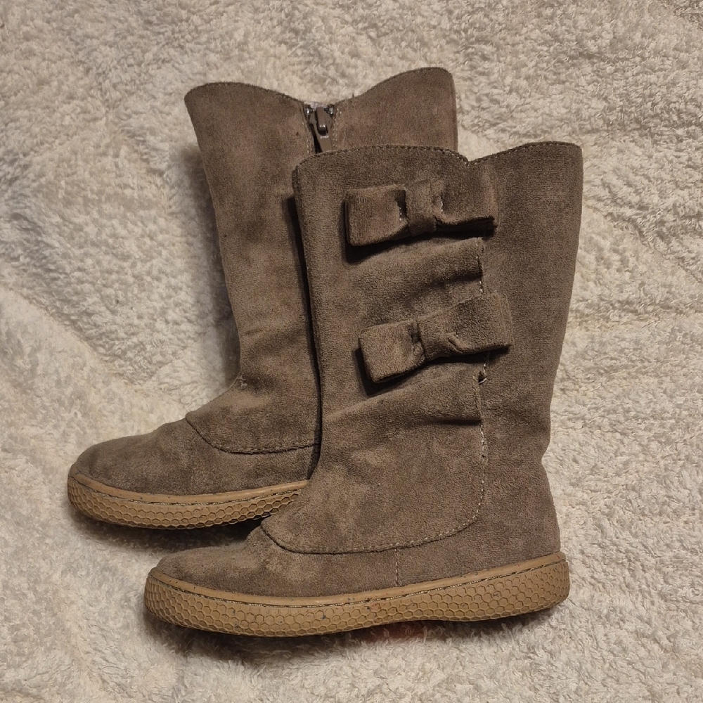 Livie & Luca Brown Kids Boots with Bows